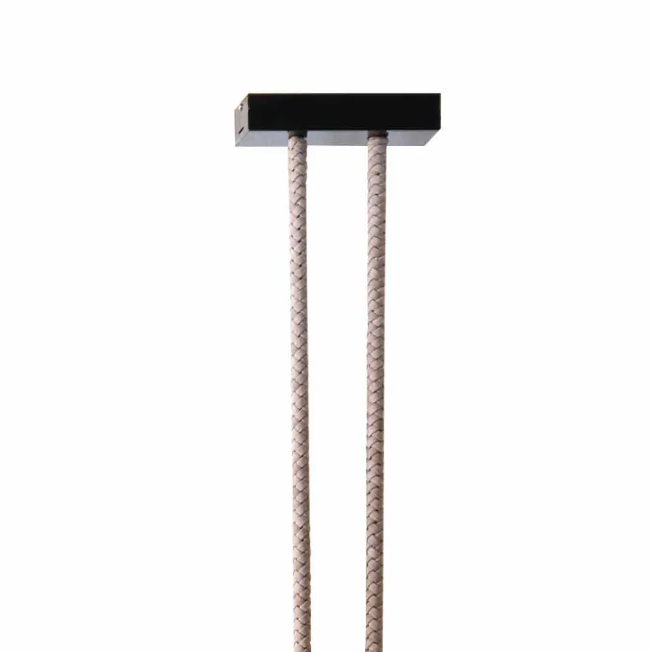 Snake Grilli feito na Itália couro e design de metal lâmpada Viadurini