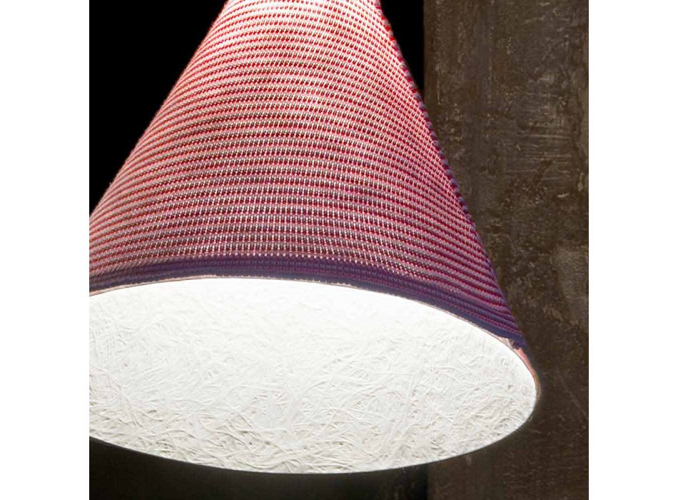 Luminária de parede Designer In-es.artdesign Jazz Lã de cor listrada Viadurini