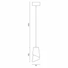 Lâmpada de suspensão de design em cerâmica produzida na Itália Ásia Viadurini