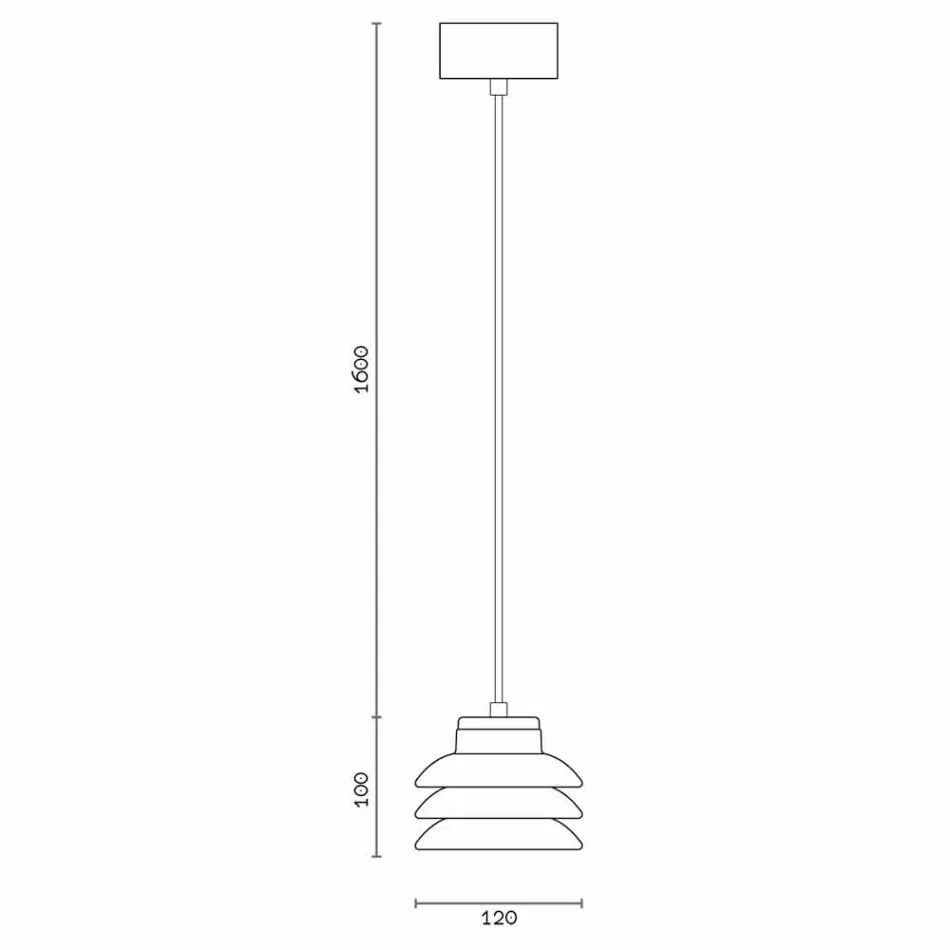 Lâmpada pingente de design em cerâmica vermelha fabricada na Itália Ásia Viadurini