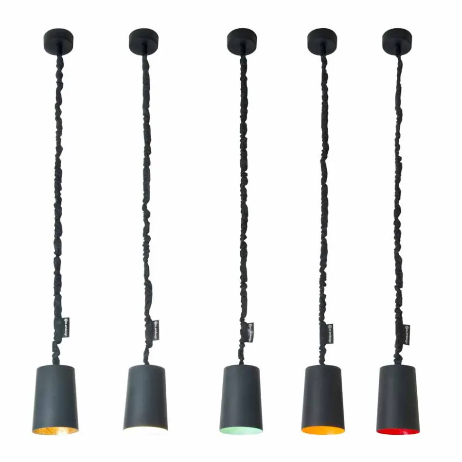 Luminária design suspenso In-es.artdesign Lousa Paint Resin Viadurini