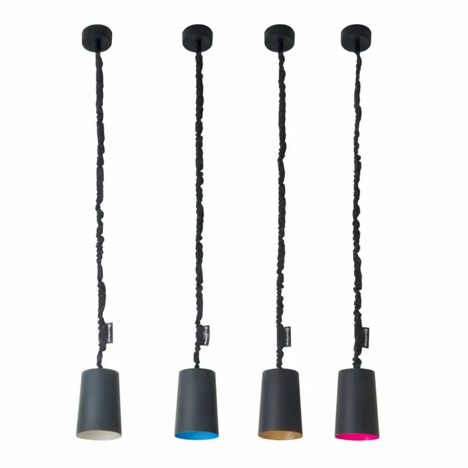Luminária design suspenso In-es.artdesign Lousa Paint Resin Viadurini