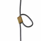 Lâmpada de design de suspensão feita de madeira e cerâmica feita na Itália Ásia Viadurini