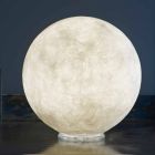 Candeeiro de mesa Design In-es.artdesign T.moon in white nebulite Viadurini