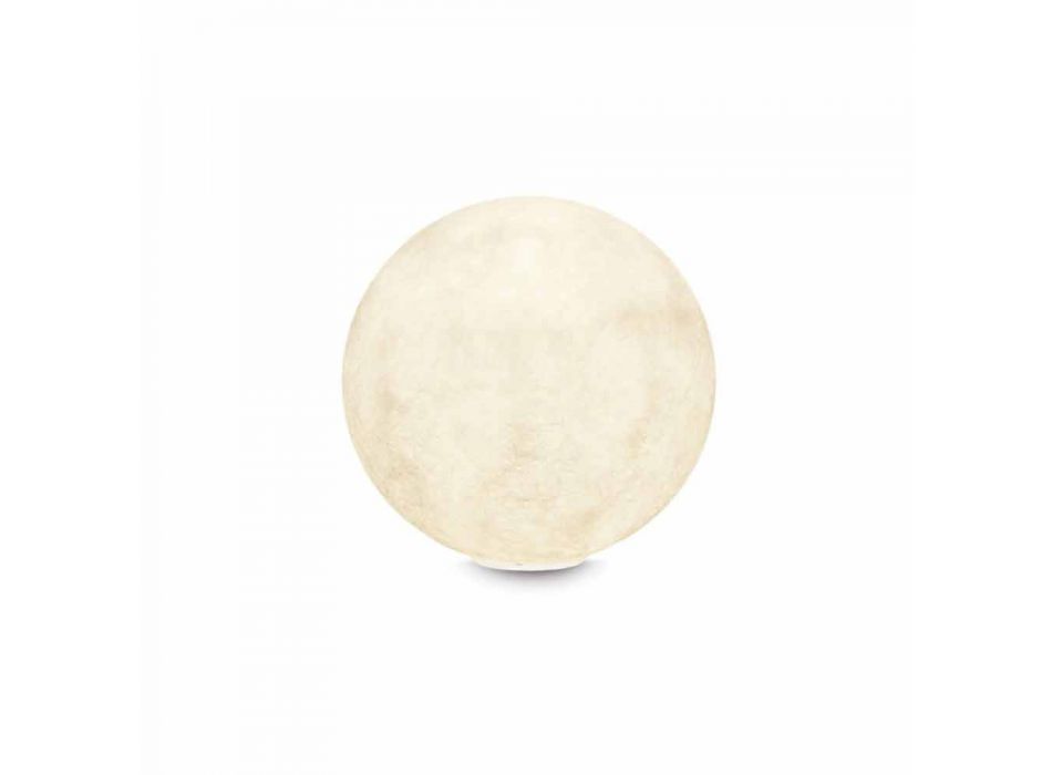 Candeeiro de mesa Design In-es.artdesign T.moon in white nebulite Viadurini