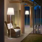 Design da lâmpada de assoalho Ali Baba Steel Slide de metal feito na Itália Viadurini