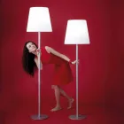 Design da lâmpada de assoalho Ali Baba Steel Slide de metal feito na Itália Viadurini