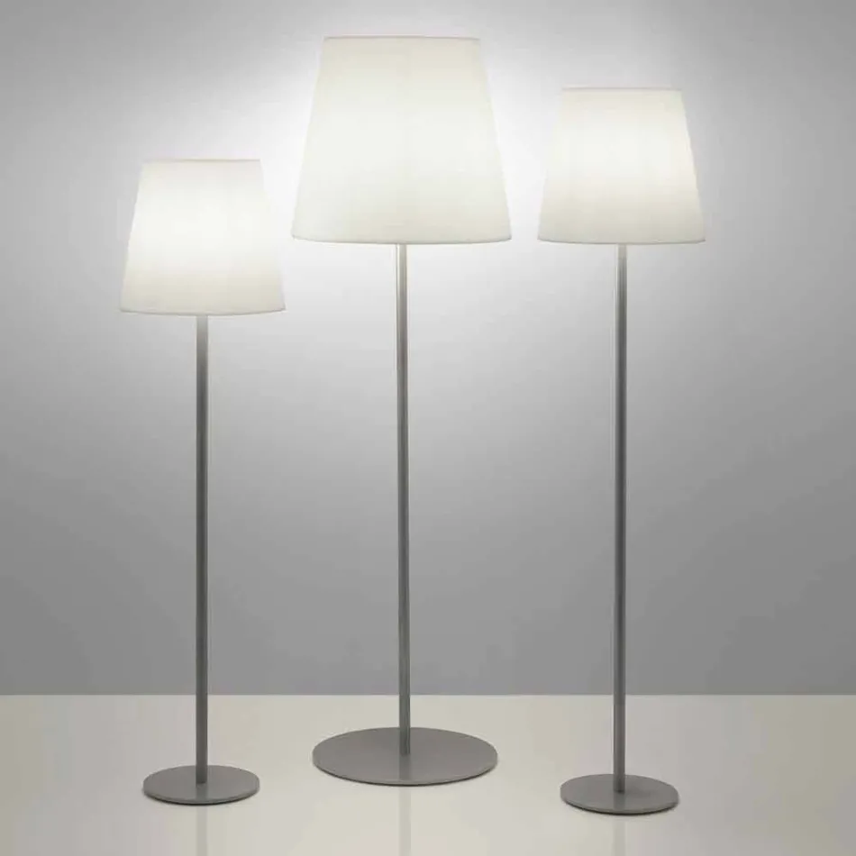 Design da lâmpada de assoalho Ali Baba Steel Slide de metal feito na Itália Viadurini