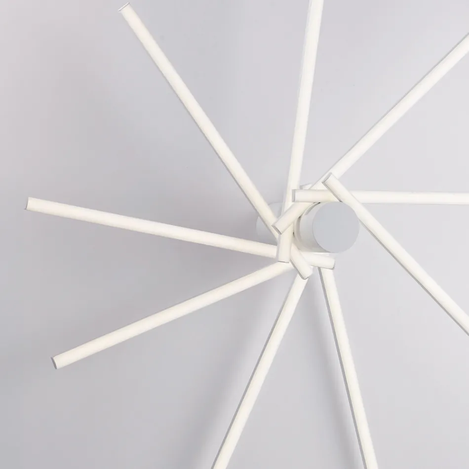 Luminária de design em vidro e metal, fabricada na Itália, para uma decoração elegante - Idra Viadurini