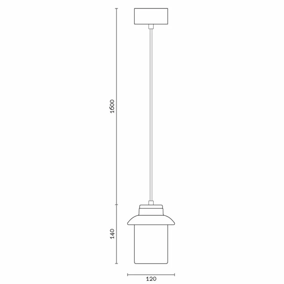 Lâmpada de design suspensa em cerâmica vermelha feita na Itália Ásia Viadurini
