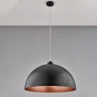 Luminária elegante de vidro e metal, fabricada na Itália para interiores sofisticados - Deneb Viadurini