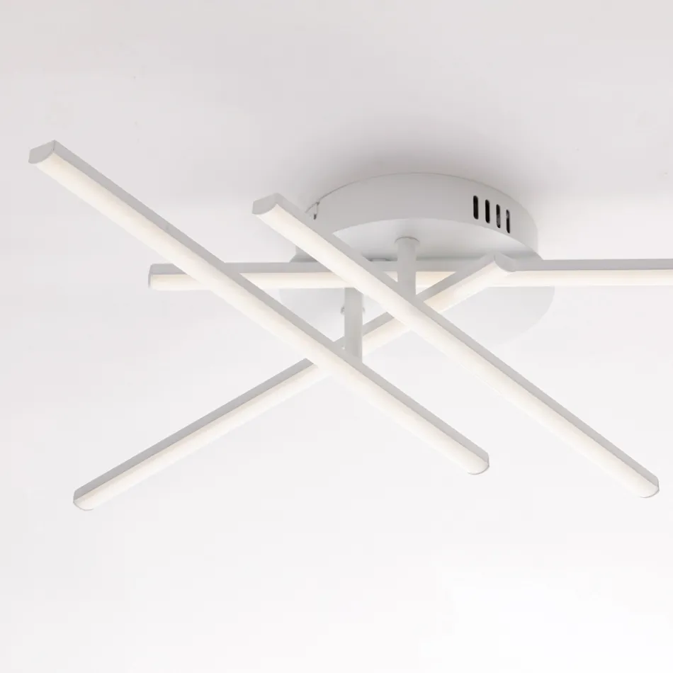 Luminária elegante em vidro e metal, fabricada na Itália para interiores sofisticados - Idra Viadurini