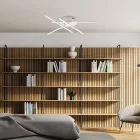 Luminária elegante em vidro e metal, fabricada na Itália para interiores sofisticados - Idra Viadurini