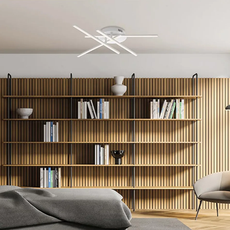 Luminária elegante em vidro e metal, fabricada na Itália para interiores sofisticados - Idra Viadurini