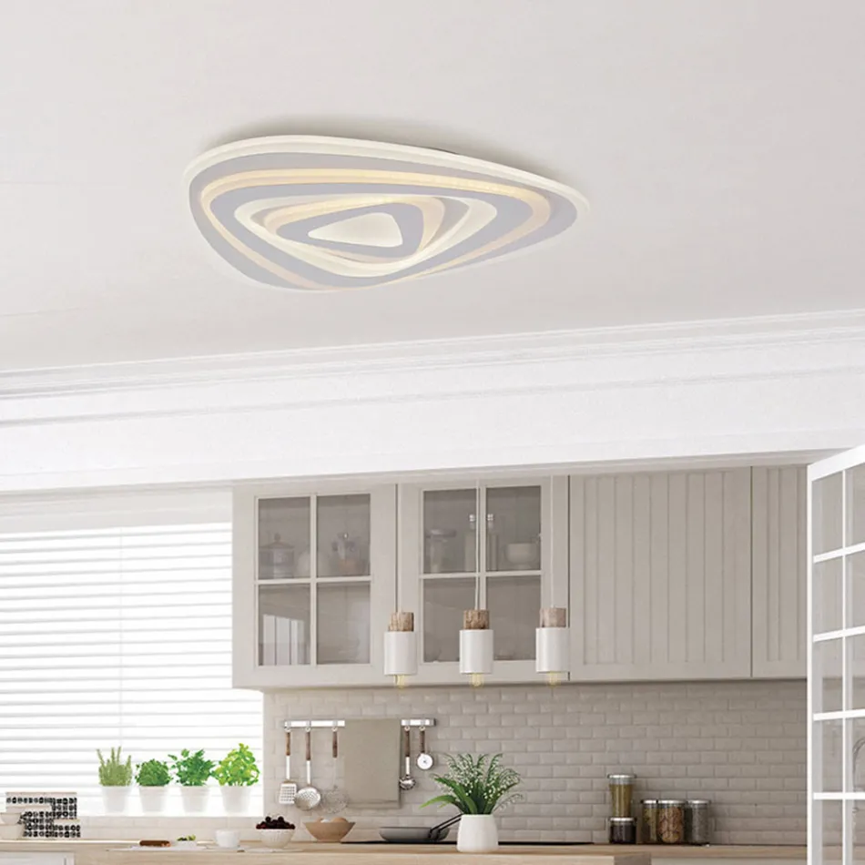 Luminária elegante em vidro e metal, fabricada na Itália para interiores sofisticados - Rigel Viadurini