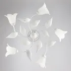 Luminária elegante em vidro e metal, fabricada na Itália para interiores refinados – Sirio Viadurini