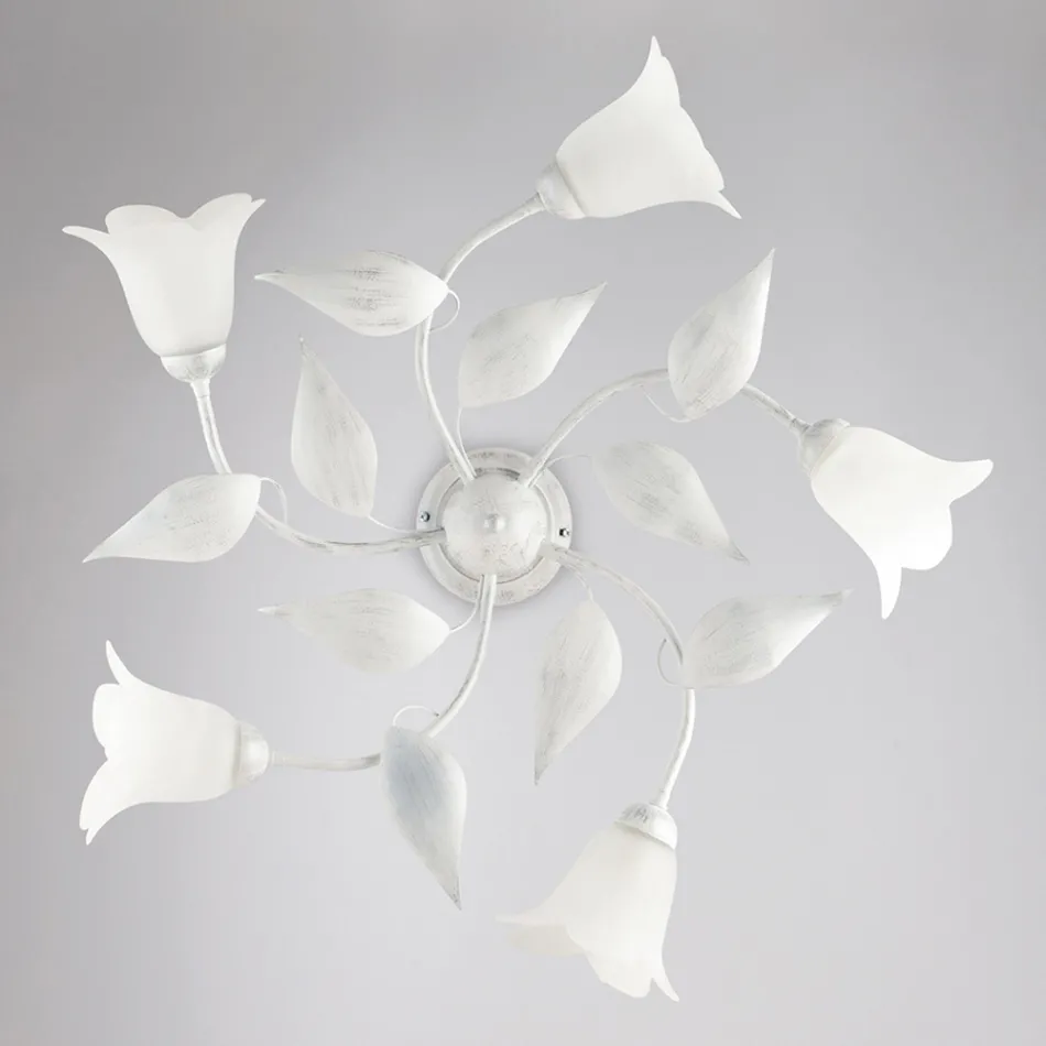 Luminária elegante em vidro e metal, fabricada na Itália para interiores refinados – Sirio Viadurini