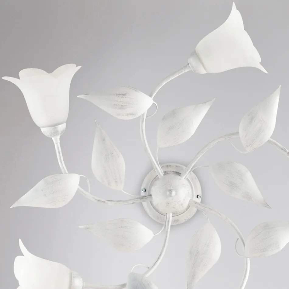 Luminária elegante em vidro e metal, fabricada na Itália para interiores refinados – Sirio Viadurini