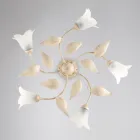 Luminária elegante em vidro e metal, fabricada na Itália para interiores refinados – Sirio Viadurini