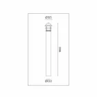 Abajur de amarração de jardim externo em latão, cobre e vidro - Jardim por Il Fanale Viadurini