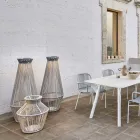 Lâmpada de jardim em alumínio e fibra feita na Itália - Cricket por Varaschin Viadurini