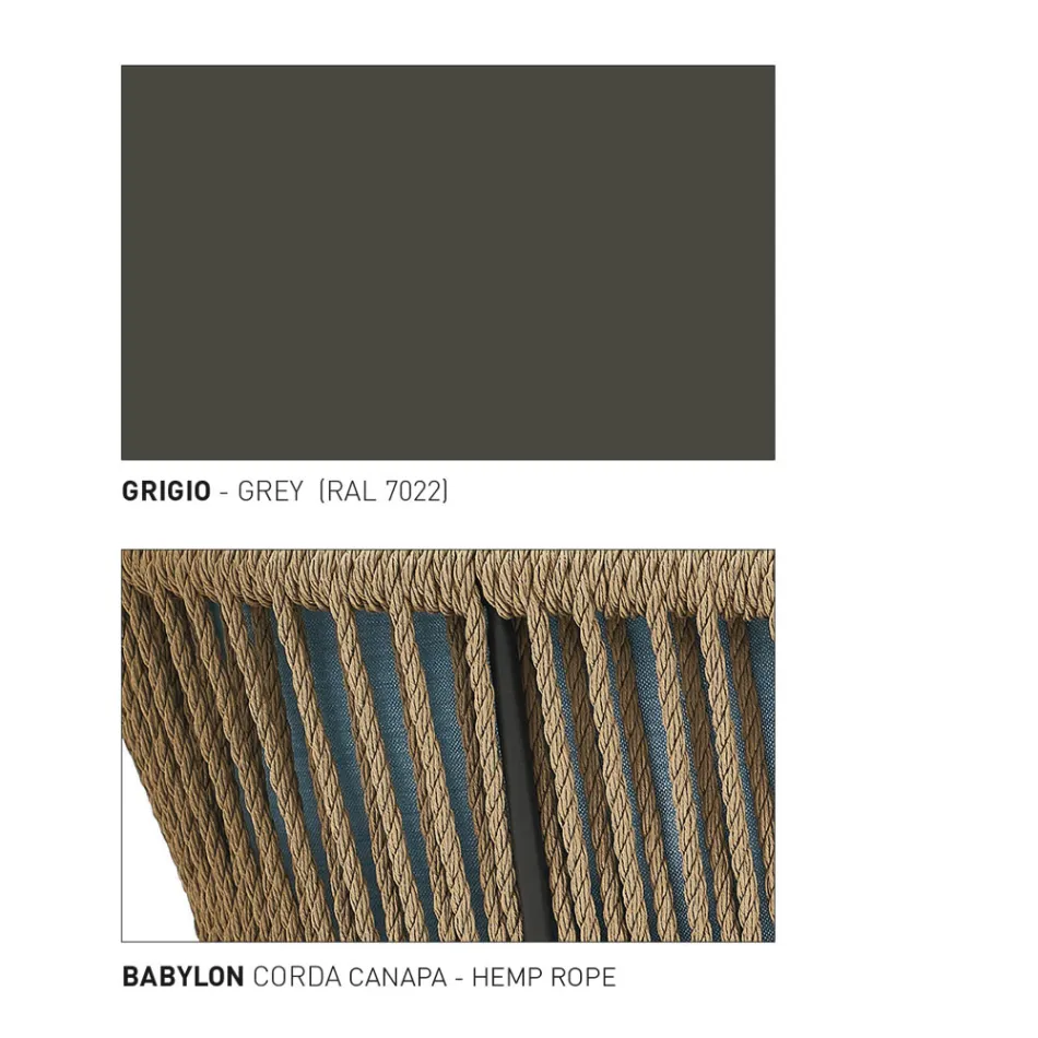 Lâmpada de jardim em alumínio e fibra feita na Itália - Cricket por Varaschin Viadurini