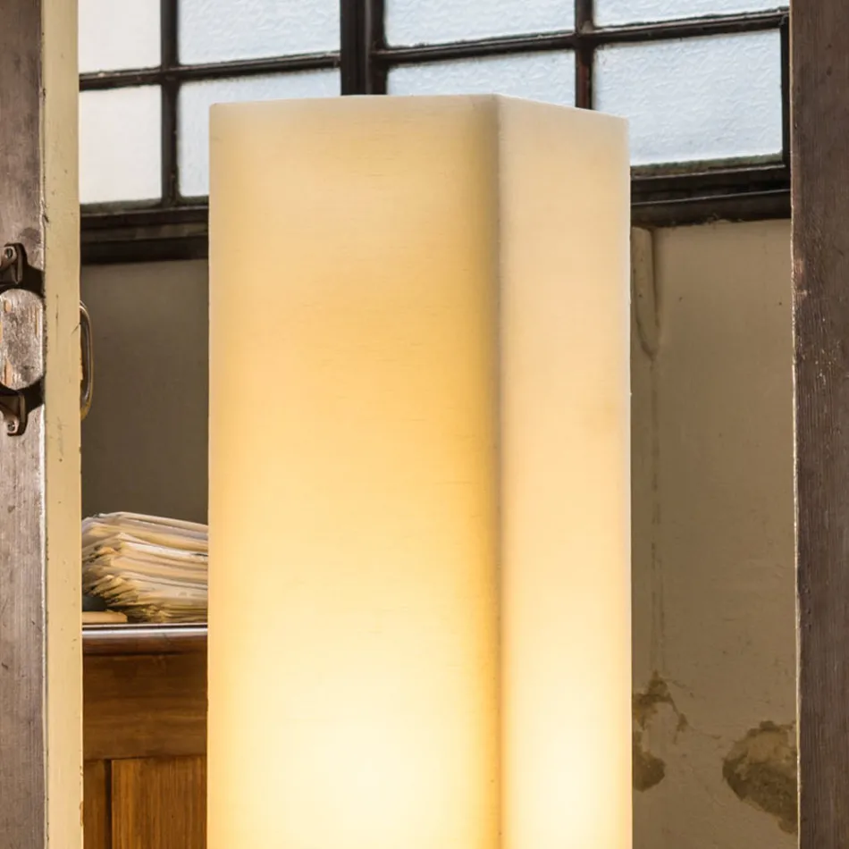 Lâmpada de cera com efeito riscado de alto design fabricada na Itália - Dalila Viadurini