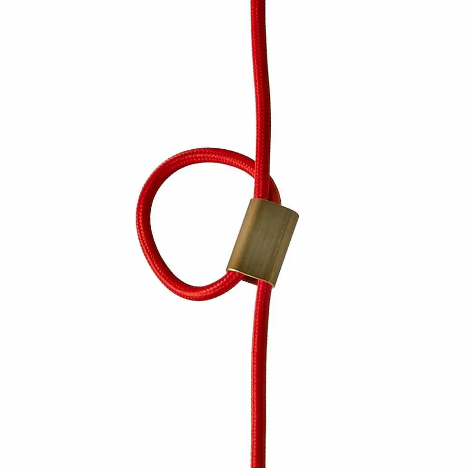 Lâmpada em madeira de faia e cerâmica suspensa feita na Itália Ásia Viadurini