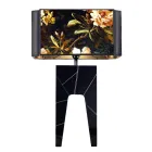 Candeeiro de mesa de design moderno em madeira maciça Grilli Zarafa fez Itália Viadurini