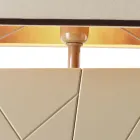 Candeeiro de mesa de design moderno em madeira maciça Grilli Zarafa fez Itália Viadurini