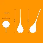 Candeeiro de plástico de design com vaso de flores luminoso - Ampola por Myyour Viadurini