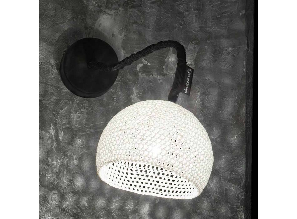 Luminária de parede de resina e algodão In-es.artdesign Modern A1 texture Viadurini