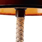 Tela de design de cobra Grilli e abajur de couro fabricado na Itália Viadurini