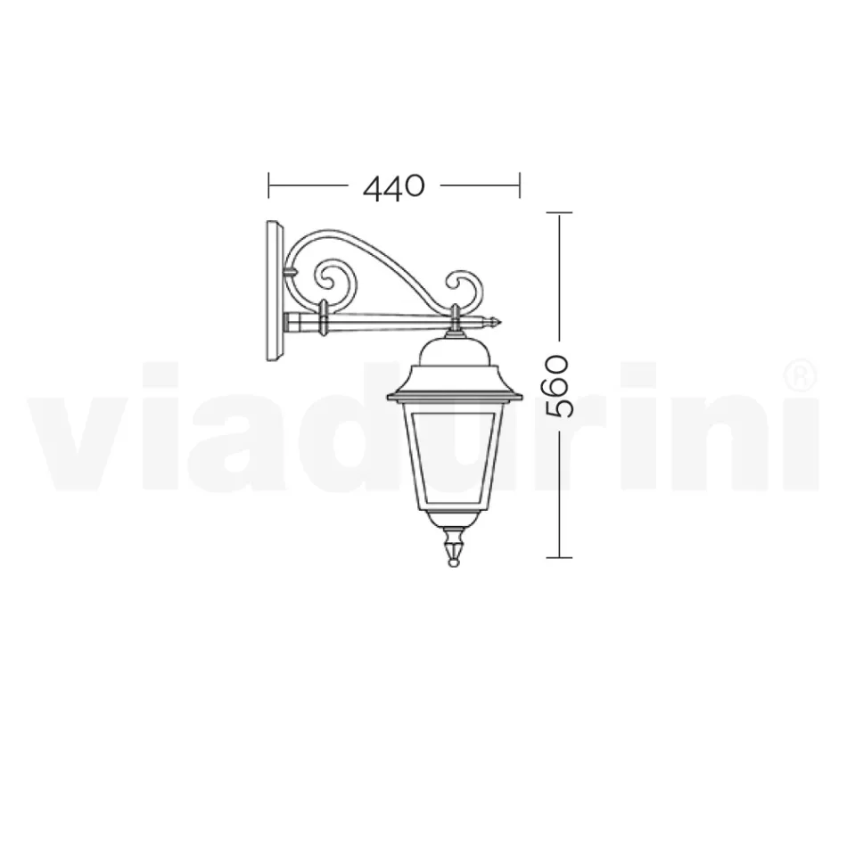 Candeeiro de vidro com estrutura em alumínio fundido fabricado em Itália - Scintilla Viadurini