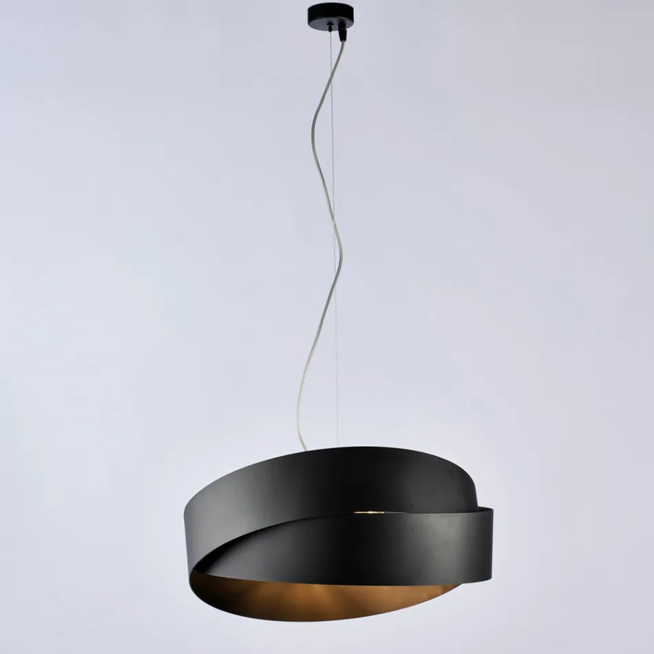 Luminária de vidro e metal ideal para decorar com estilo – Nebula Viadurini