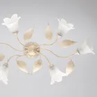 Fabricado na Itália, luminária de vidro e metal para ambientes elegantes – Sirio Viadurini