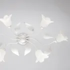 Fabricado na Itália, luminária de vidro e metal para ambientes elegantes – Sirio Viadurini