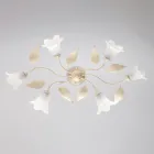 Fabricado na Itália, luminária de vidro e metal para ambientes elegantes – Sirio Viadurini