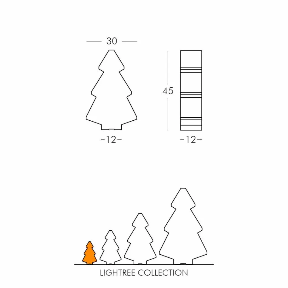 Candeeiro de mesa / interior de chão Slide Guirlanda de Natal de Lightree made in Italy Viadurini