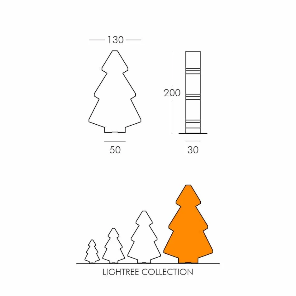 Candeeiro de mesa / interior de chão Slide Guirlanda de Natal de Lightree made in Italy Viadurini