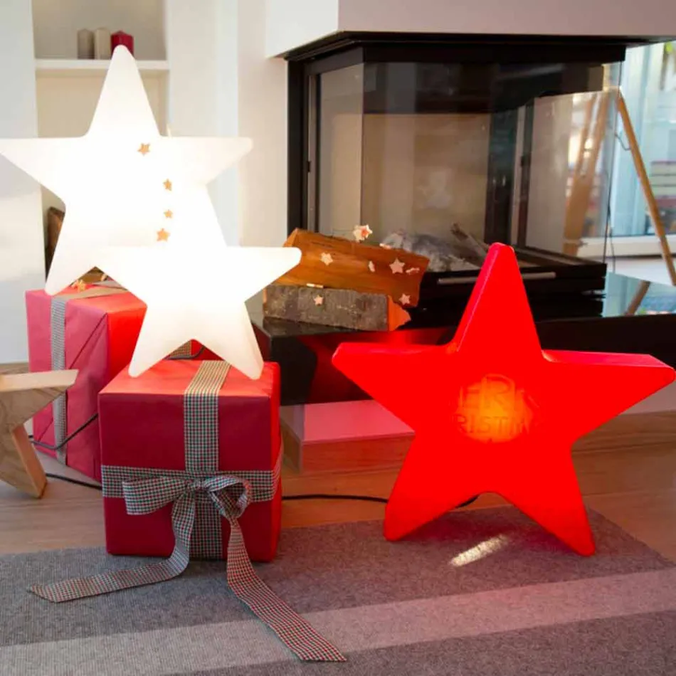 Lâmpada LED para interior ou exterior, branco, vermelho ou verde, solar ou E27 - Natalestar Viadurini