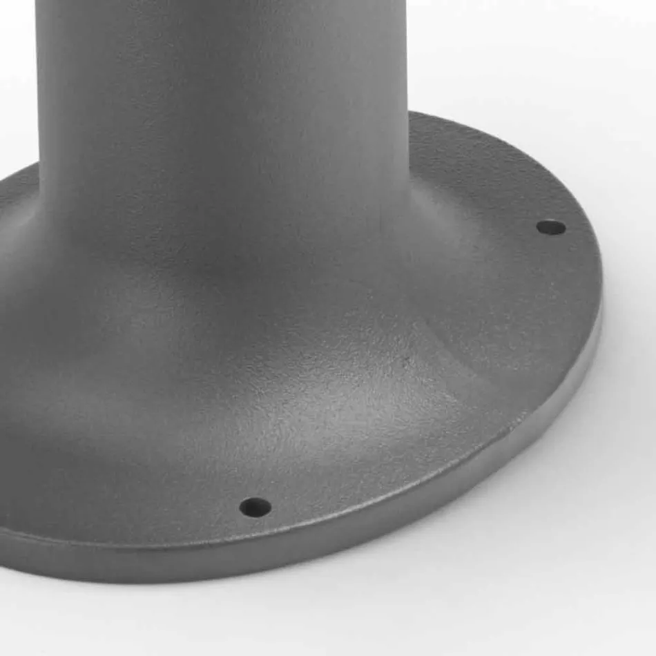 Lâmpada LED para jardim em design de ferro fundido cinza ou marrom - Bitta por Il Fanale Viadurini