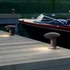 Lâmpada de jardim LED design em ferro fundido cinza ou marrom - Bitta por Il Fanale Viadurini