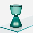 Luminária de mesa LED em vidro soprado de Murano, fabricada na Itália - Isola Viadurini