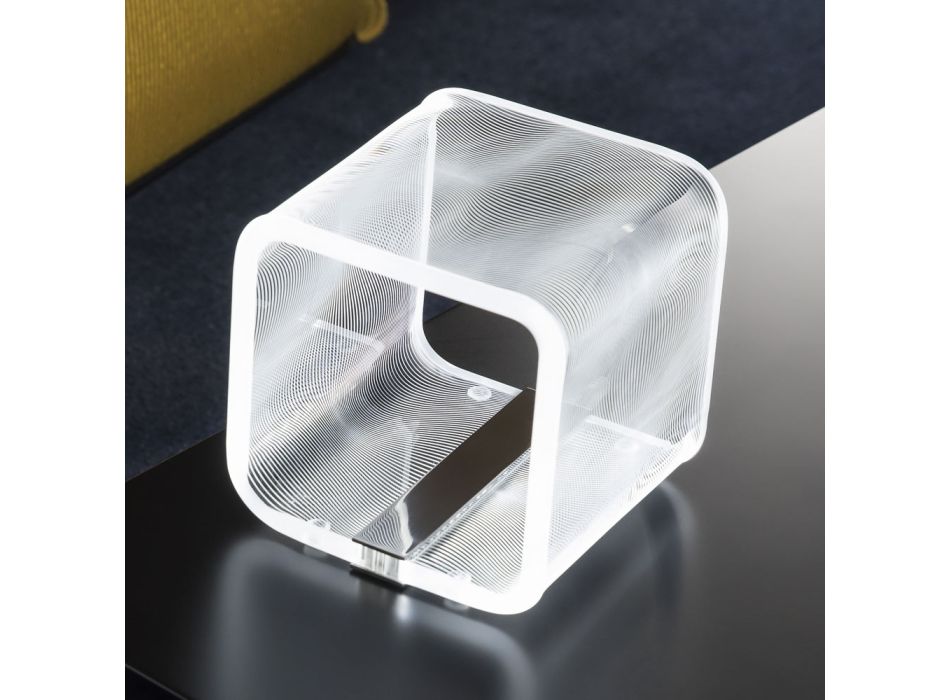 Lâmpada Led em Cristal Acrílico Transparente Decoração - Robiola Viadurini