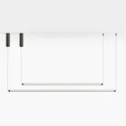 Luminária LED moderna em vidro canelado com design exclusivo, fabricada na Itália - Lys Viadurini