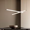 Luminária LED moderna em vidro canelado com design exclusivo, fabricada na Itália - Lys