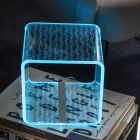 Lâmpada LED Rgb em Cristal Acrílico Transparente Decoração Laser - Robiola Viadurini