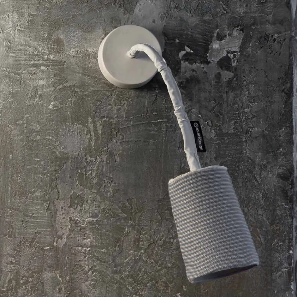 Lâmpada de parede moderna In-es.artdesign Paint A Stripe nebulite e lã Viadurini