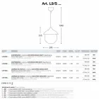 Lâmpada moderna pendurada cerâmica The Lustri 9 Viadurini